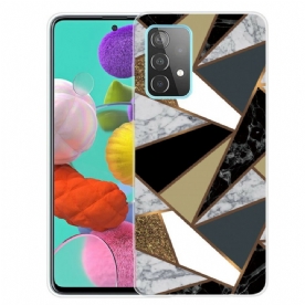 Hoesje voor Samsung Galaxy A72 4G / 5G Geometrische Marmer