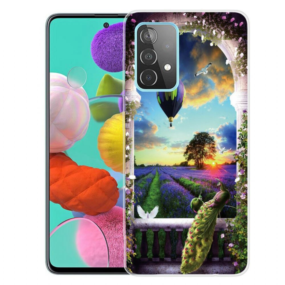 Hoesje voor Samsung Galaxy A72 4G / 5G Heteluchtballonslang