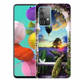 Hoesje voor Samsung Galaxy A72 4G / 5G Heteluchtballonslang