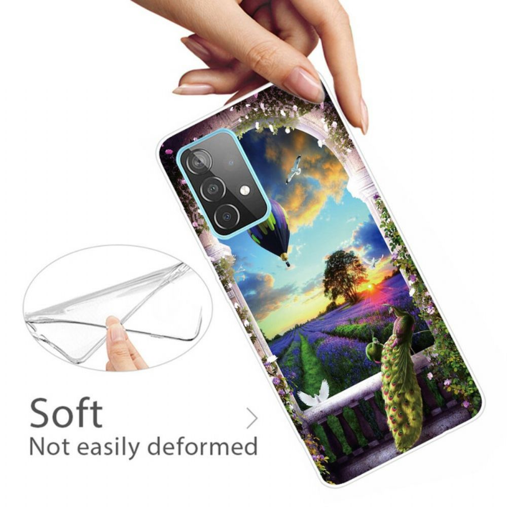 Hoesje voor Samsung Galaxy A72 4G / 5G Heteluchtballonslang