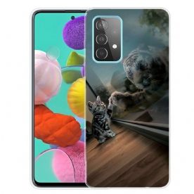 Hoesje voor Samsung Galaxy A72 4G / 5G Katjesdroom