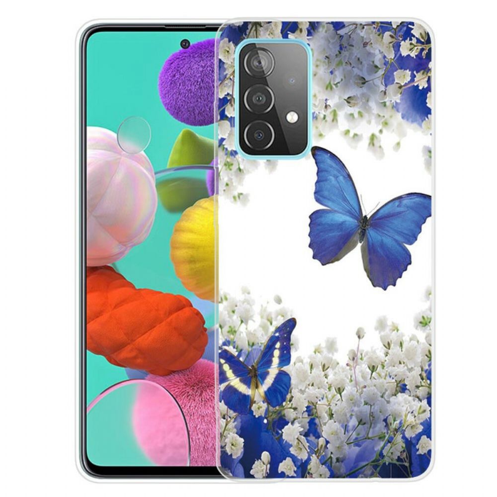 Hoesje voor Samsung Galaxy A72 4G / 5G Vlinders Ontwerp