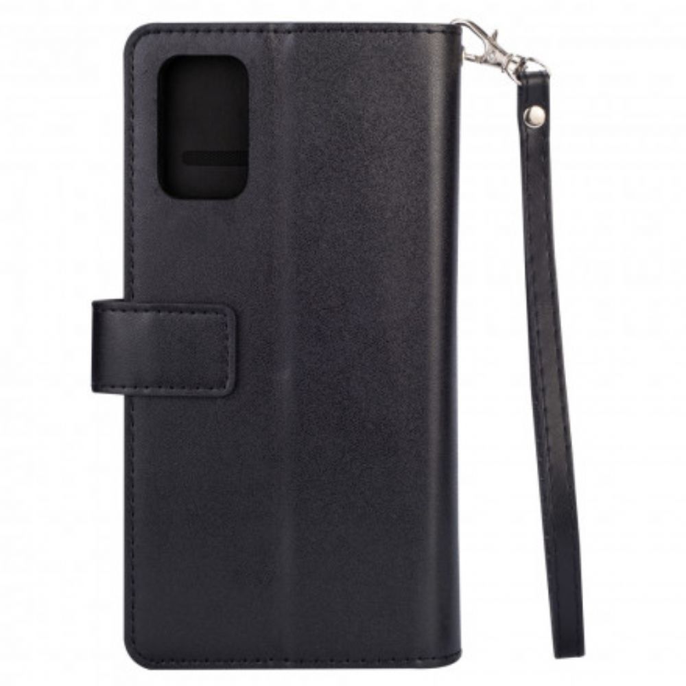 Leren Hoesje voor Samsung Galaxy A72 4G / 5G Portemonnee Met Lanyard