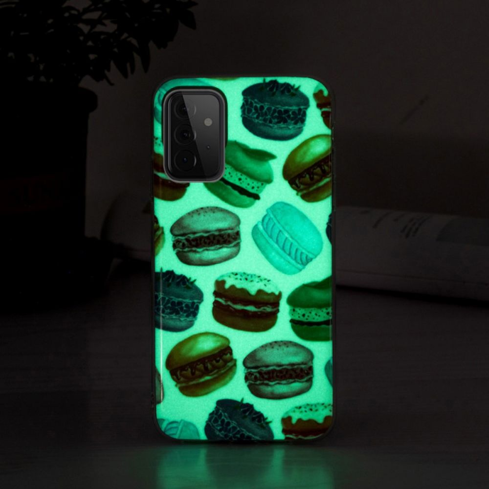 Telefoonhoesje voor Samsung Galaxy A72 4G / 5G Fluorescerende Bitterkoekjes