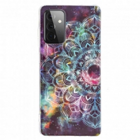 Telefoonhoesje voor Samsung Galaxy A72 4G / 5G Fluorescerende Kleurrijke Mandala