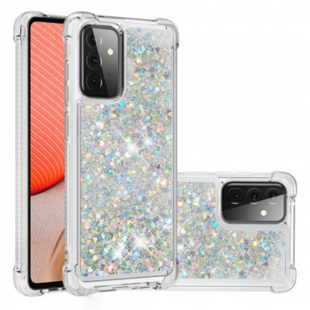 Telefoonhoesje voor Samsung Galaxy A72 4G / 5G Verlangen Glitter