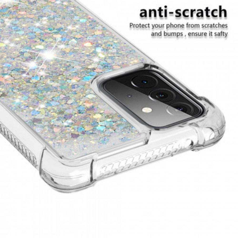 Telefoonhoesje voor Samsung Galaxy A72 4G / 5G Verlangen Glitter