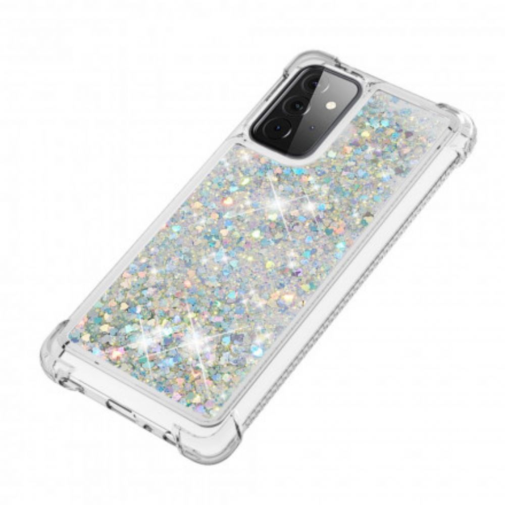 Telefoonhoesje voor Samsung Galaxy A72 4G / 5G Verlangen Glitter