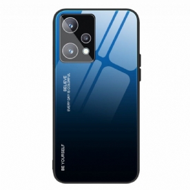 Hoesje voor Realme 9 Pro Plus Wees Jezelf Van Gehard Glas