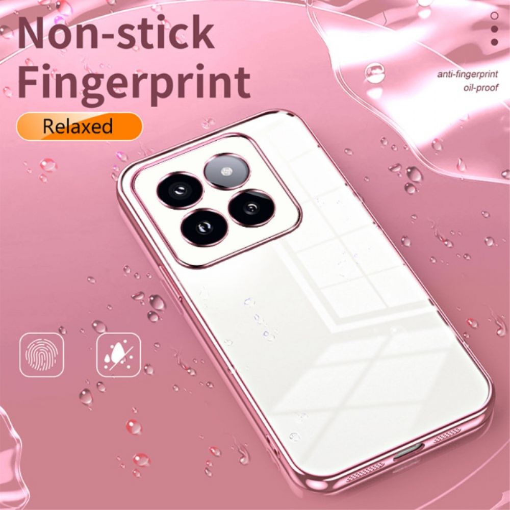 Case Hoesje Xiaomi 14 Pro Telefoonhoesje Metallic Stijlranden