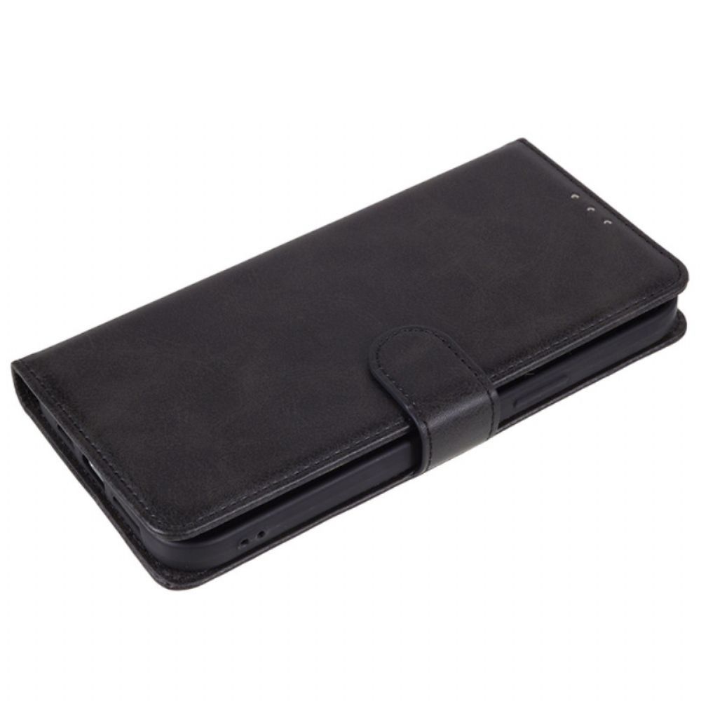 Flip Case Leren Xiaomi 14 Pro Ledereffect Met Riem