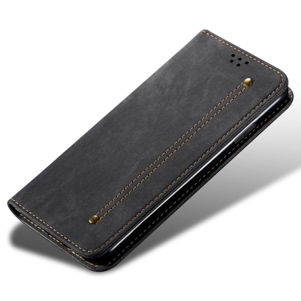 Folio-hoesje Xiaomi 14 Pro Jeansstof Bescherming Hoesje