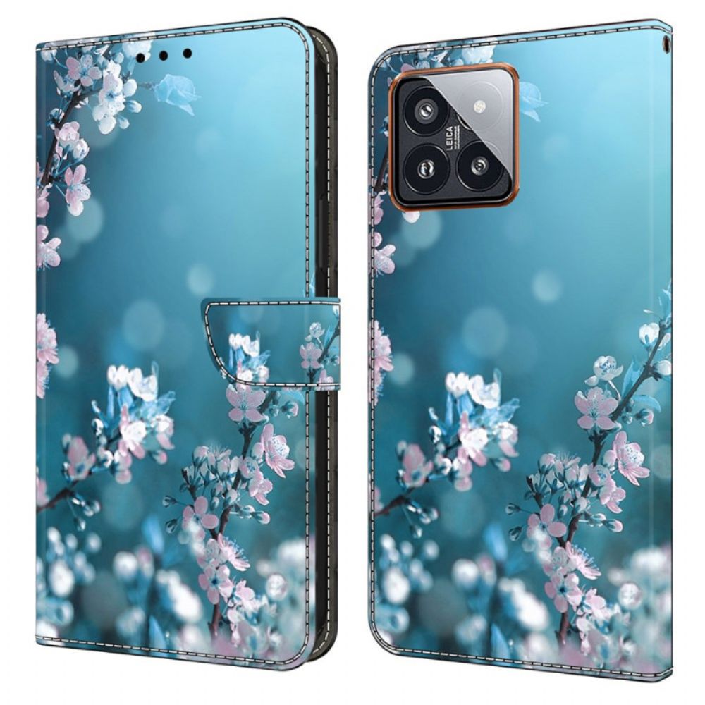 Folio-hoesje Xiaomi 14 Pro Pruimenbloesems