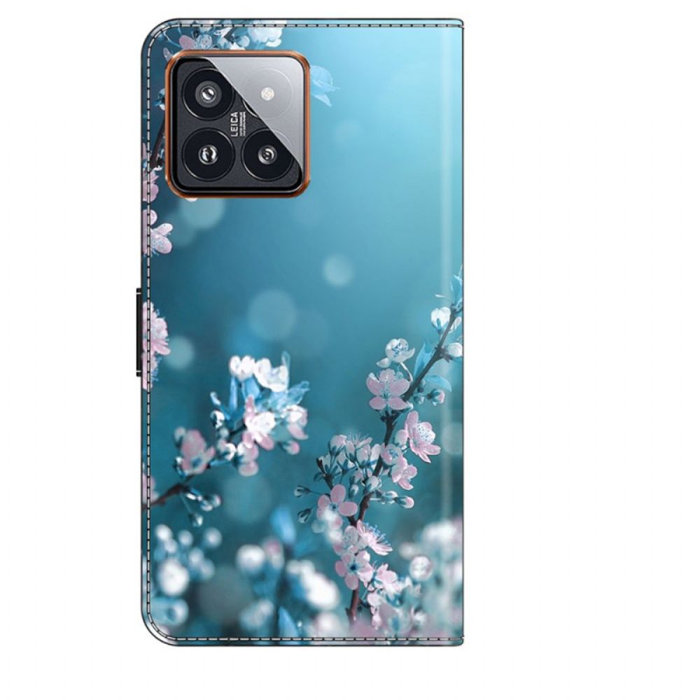 Folio-hoesje Xiaomi 14 Pro Pruimenbloesems