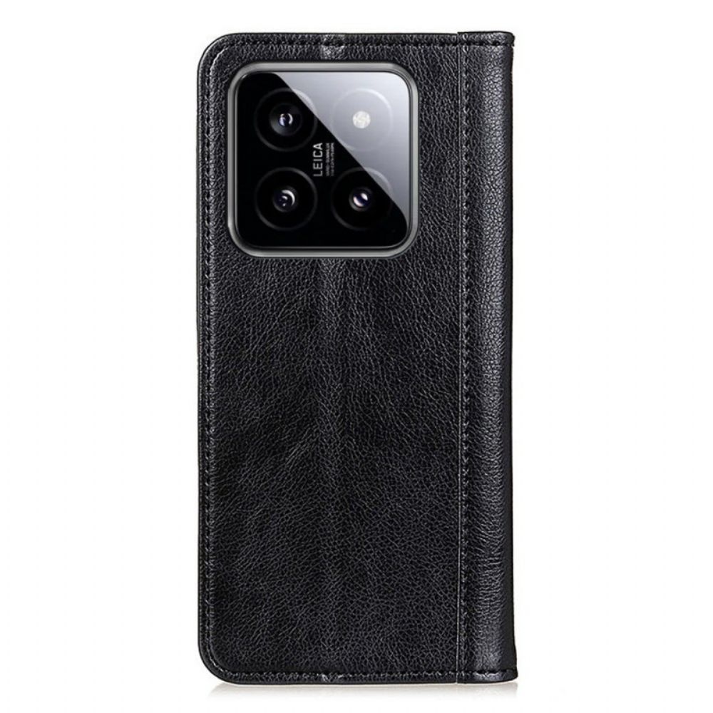 Folio-hoesje Xiaomi 14 Pro Splitleer Bescherming Hoesje