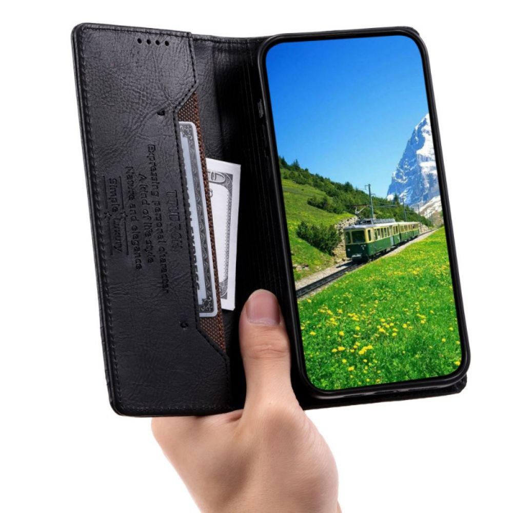 Folio-hoesje Xiaomi 14 Pro Telefoonhoesje Rfid-bescherming Ttudrch