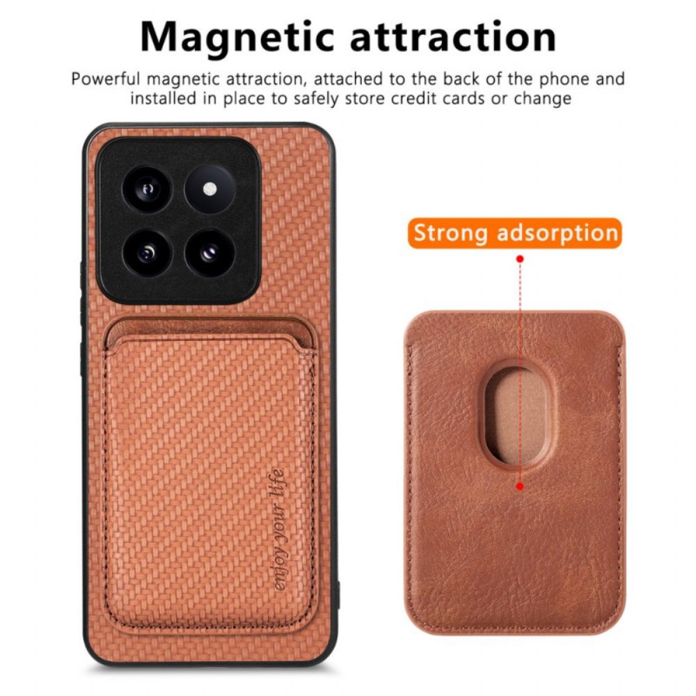 Hoesje Xiaomi 14 Pro Afneembare Magnetische Kaarthouder