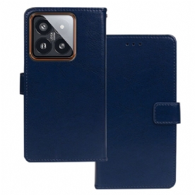 Leren Hoesje Voor Xiaomi 14 Pro Idewei Ledereffect