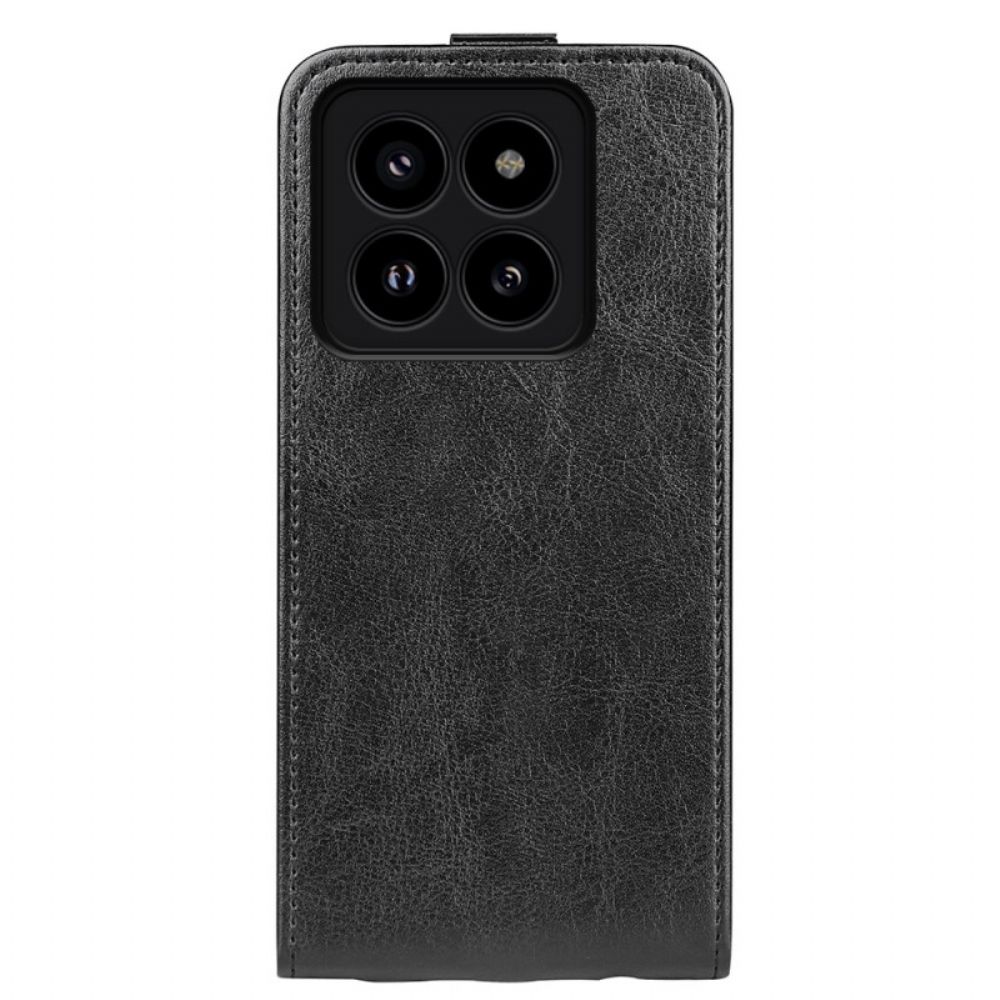 Leren Hoesje Voor Xiaomi 14 Pro Verticale Klep