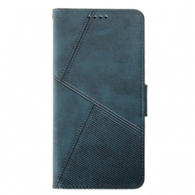 Leren Hoesje Xiaomi 14 Pro Idewei Geometrische Lijnen Bescherming Hoesje