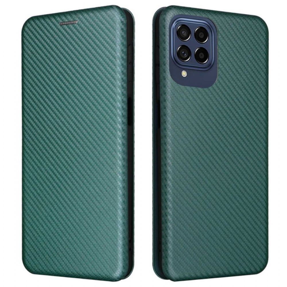 Bescherming Hoesje voor Samsung Galaxy M53 5G Folio-hoesje Koolstofvezel