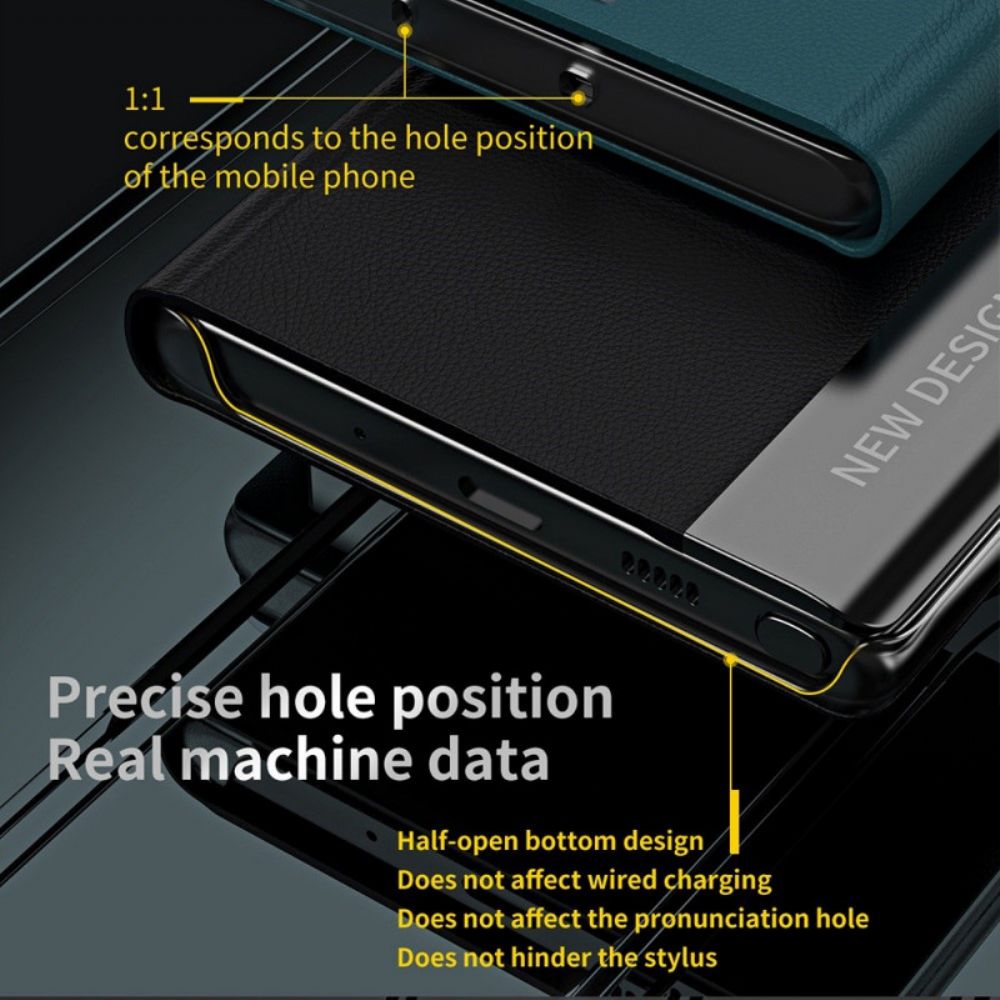 Bescherming Hoesje voor Samsung Galaxy M53 5G Folio-hoesje Kunstleer Nieuw Ontwerp