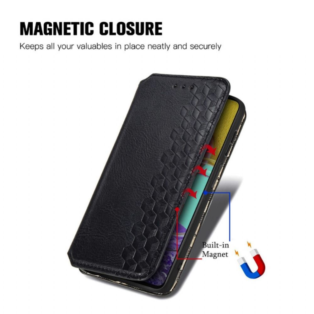 Bescherming Hoesje voor Samsung Galaxy M53 5G Folio-hoesje Ledereffectpatroon