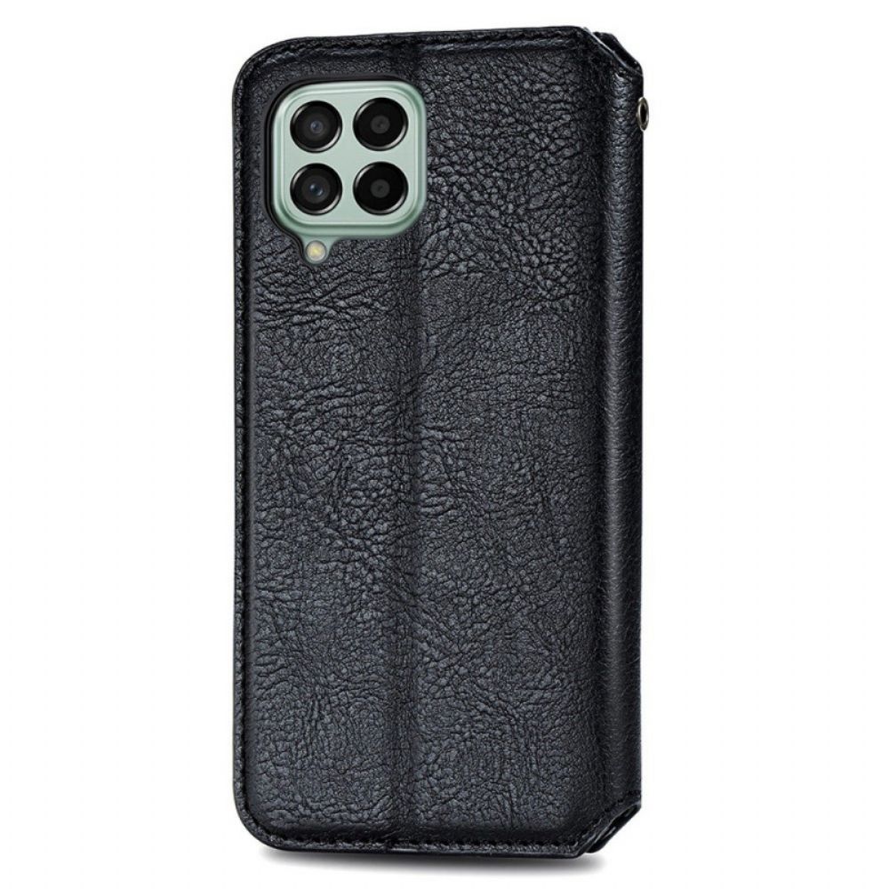 Bescherming Hoesje voor Samsung Galaxy M53 5G Folio-hoesje Ledereffectpatroon