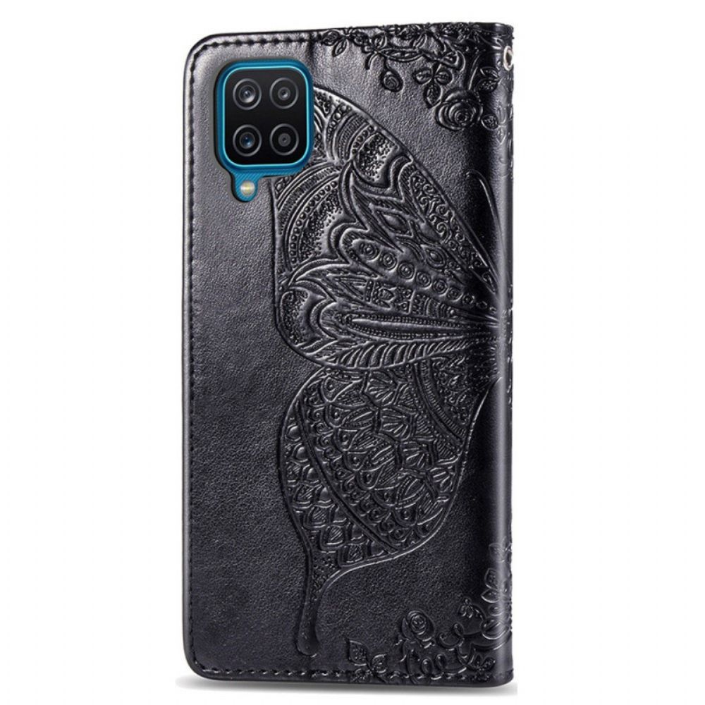 Flip Case voor Samsung Galaxy M53 5G Barokke Vlinder