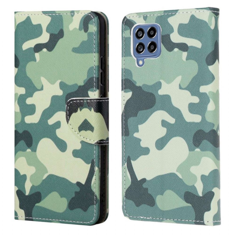 Flip Case voor Samsung Galaxy M53 5G Militaire Camouflage