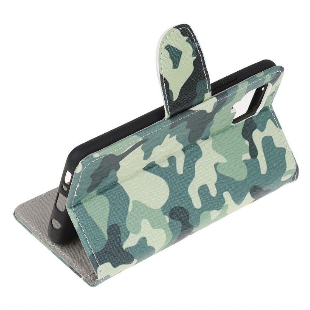 Flip Case voor Samsung Galaxy M53 5G Militaire Camouflage