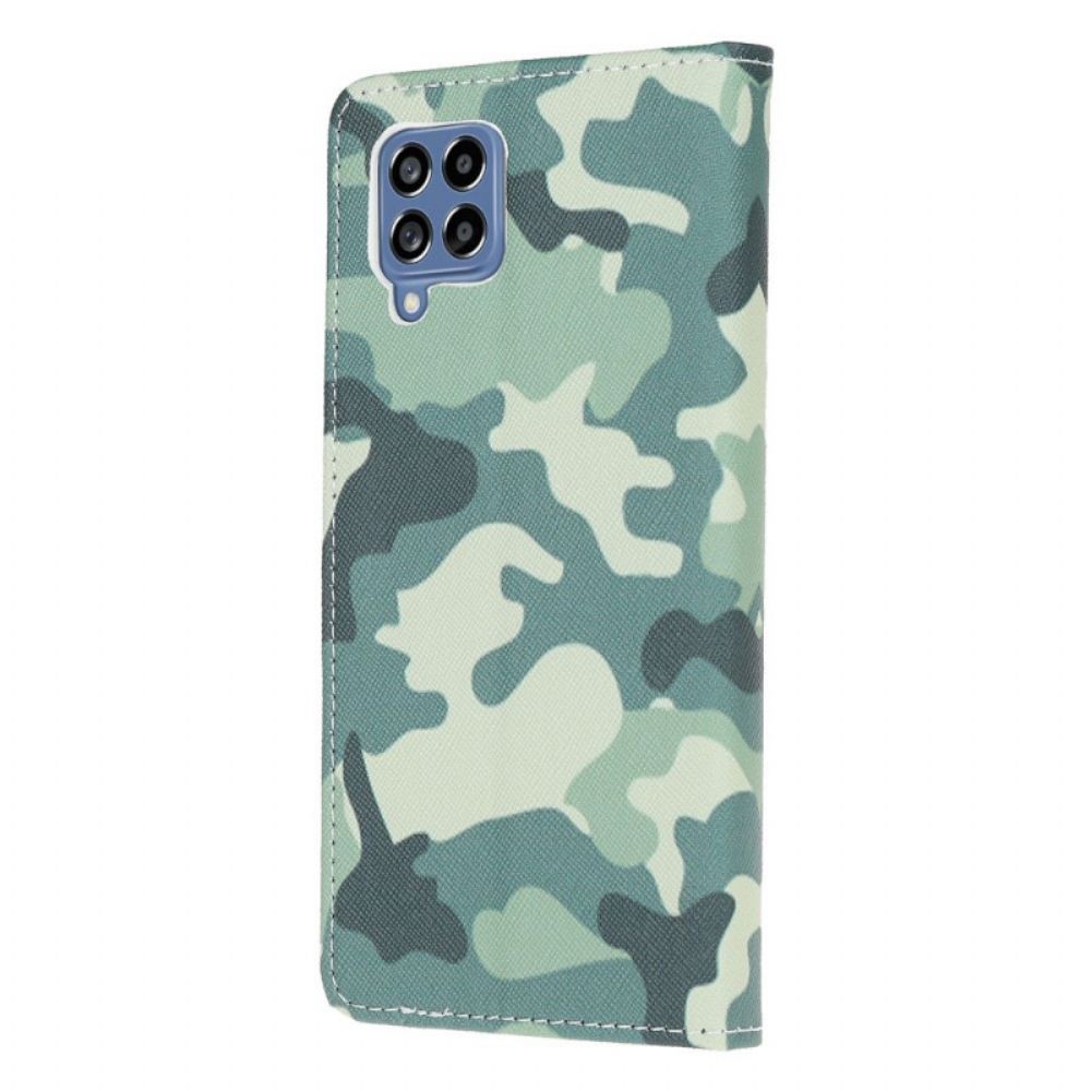 Flip Case voor Samsung Galaxy M53 5G Militaire Camouflage