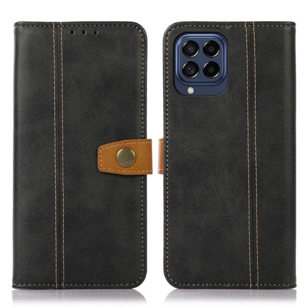 Flip Case voor Samsung Galaxy M53 5G Vintage Riem