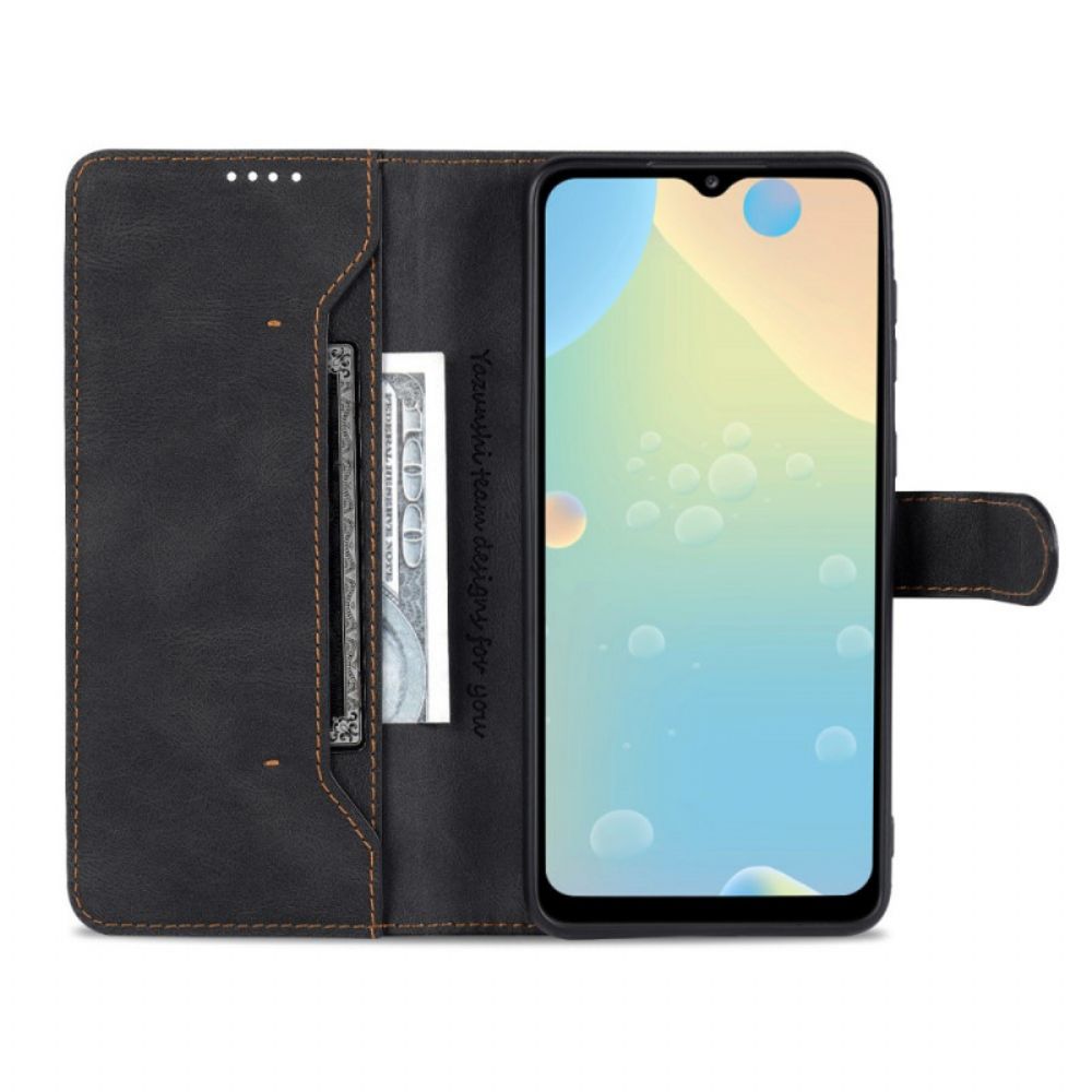 Folio-hoesje voor Samsung Galaxy M53 5G Azns-naden