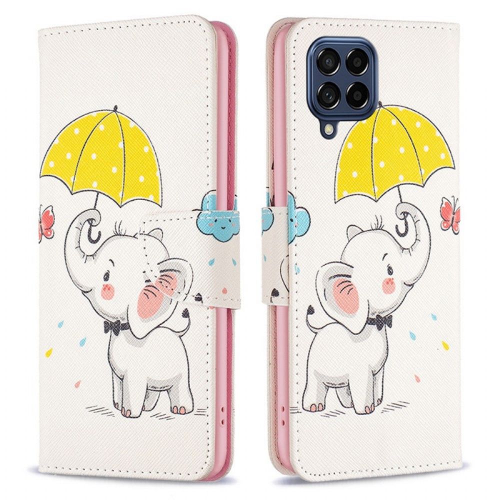 Folio-hoesje voor Samsung Galaxy M53 5G Babyolifant