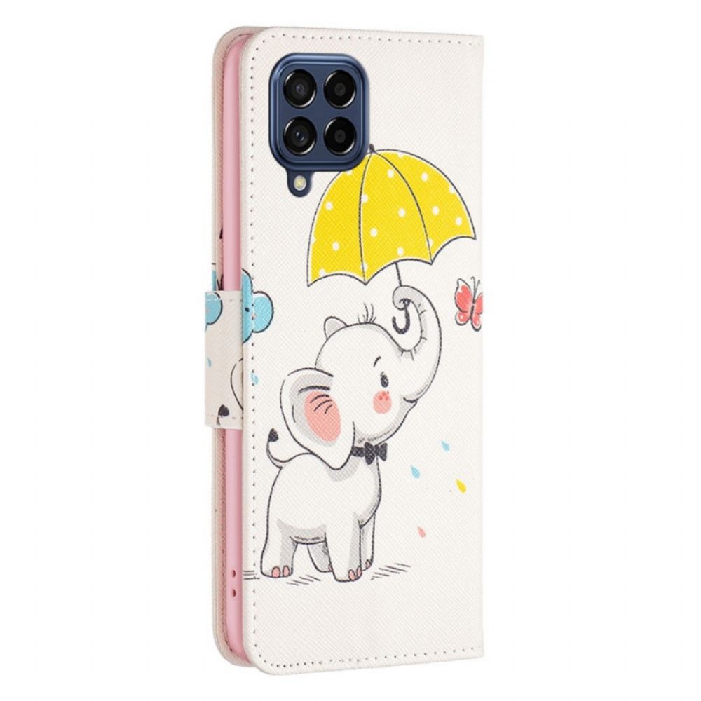 Folio-hoesje voor Samsung Galaxy M53 5G Babyolifant