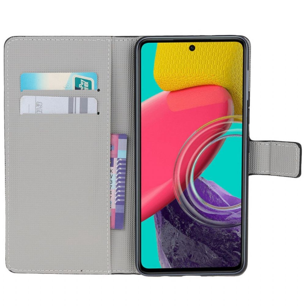 Folio-hoesje voor Samsung Galaxy M53 5G Blauwe Vlinder