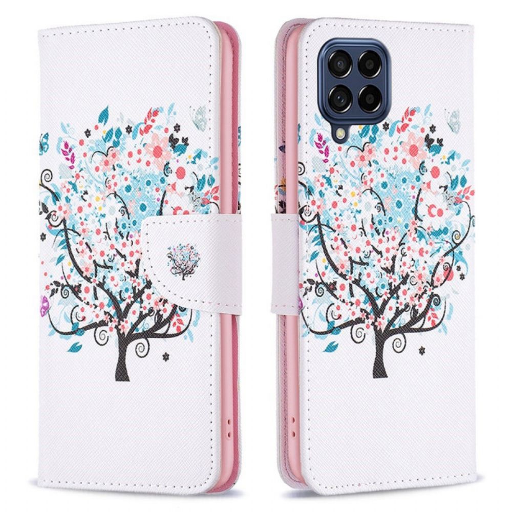 Folio-hoesje voor Samsung Galaxy M53 5G Bloemrijke Boom