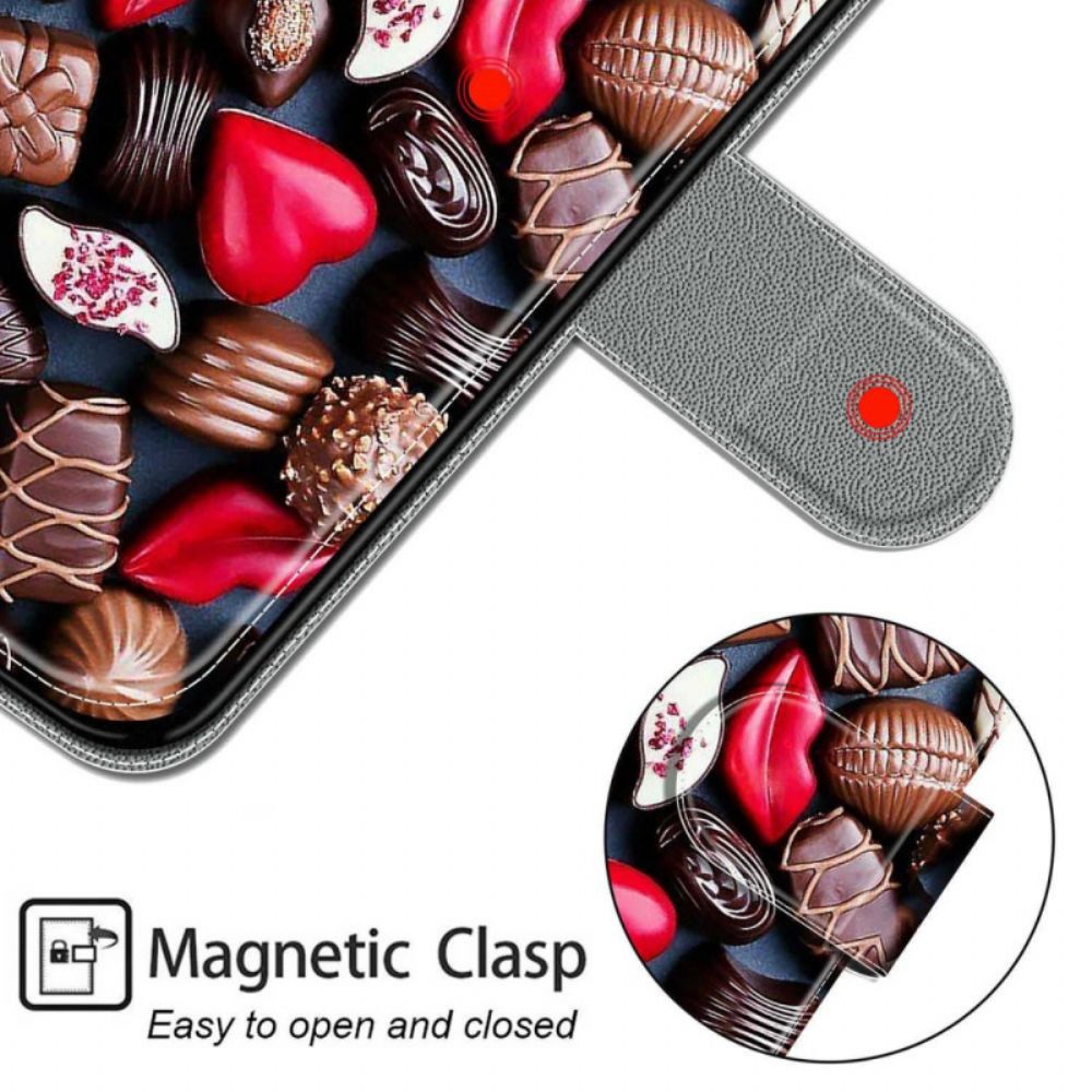 Folio-hoesje voor Samsung Galaxy M53 5G Chocolade