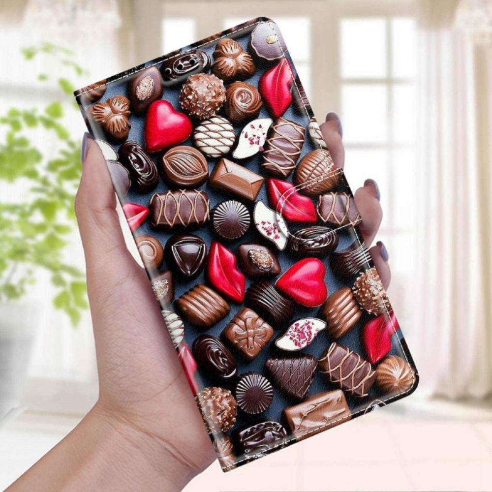 Folio-hoesje voor Samsung Galaxy M53 5G Chocolade