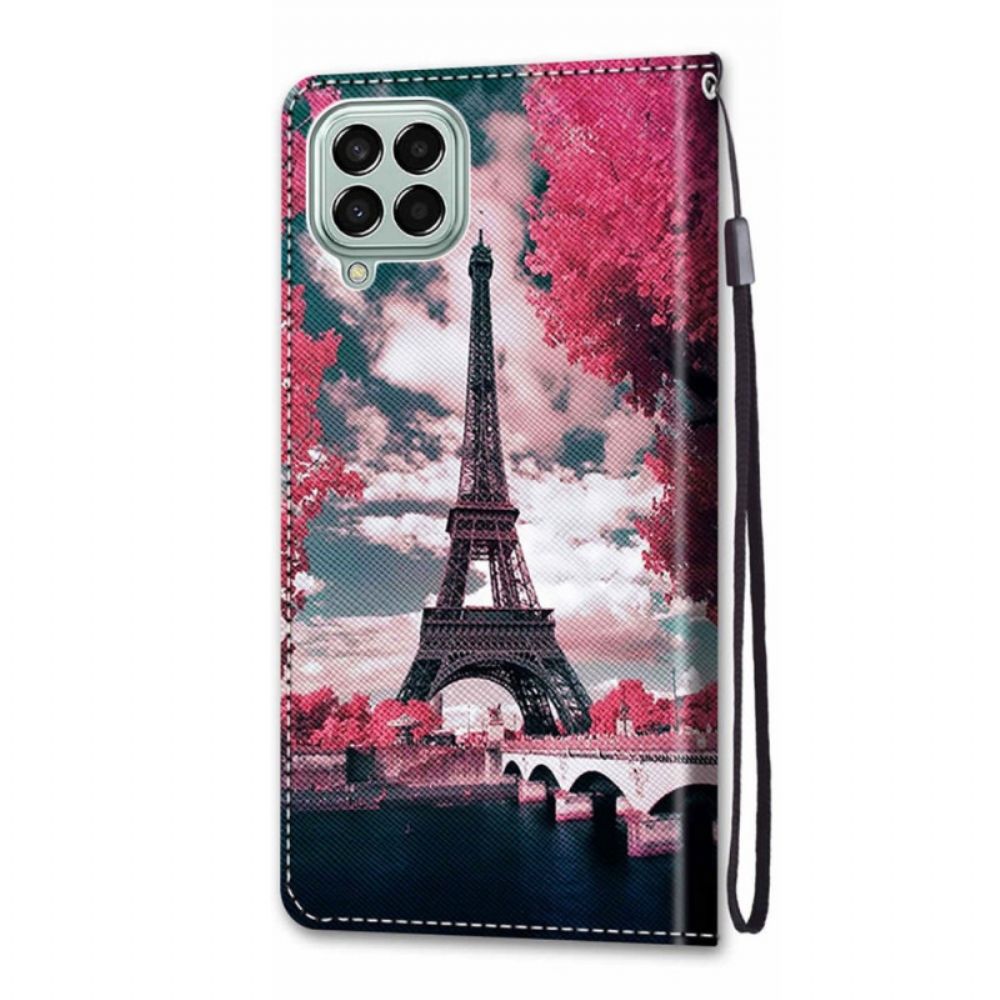 Folio-hoesje voor Samsung Galaxy M53 5G Eiffeltoren