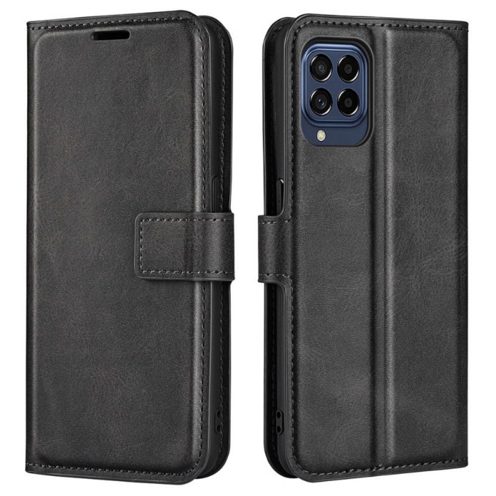 Folio-hoesje voor Samsung Galaxy M53 5G Extreem Slank Leereffect