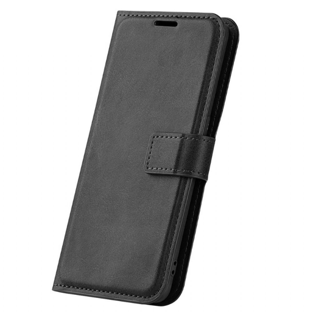 Folio-hoesje voor Samsung Galaxy M53 5G Extreem Slank Leereffect