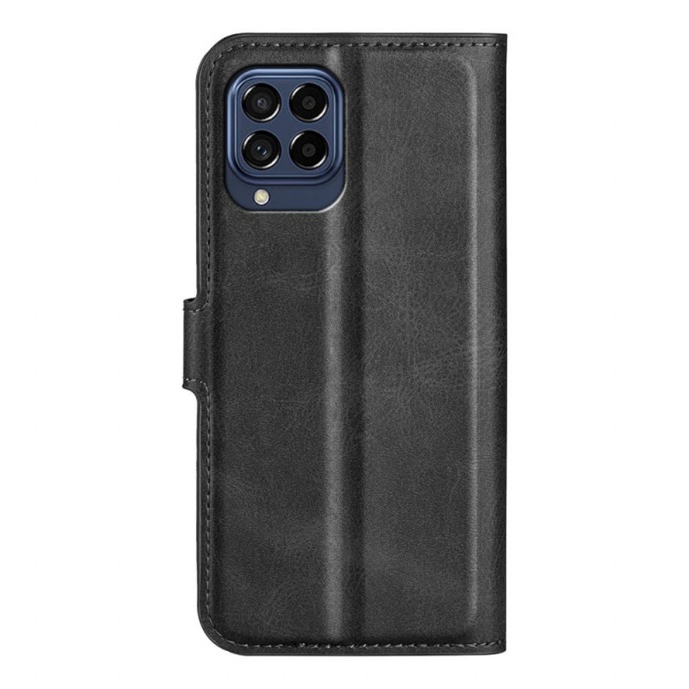 Folio-hoesje voor Samsung Galaxy M53 5G Extreem Slank Leereffect