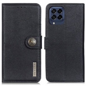 Folio-hoesje voor Samsung Galaxy M53 5G Imitatieleer Khazneh