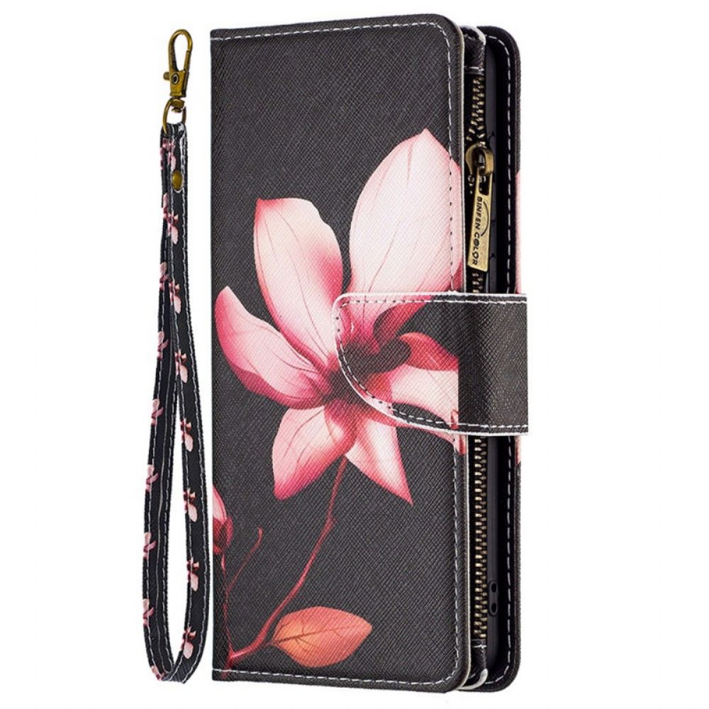 Folio-hoesje voor Samsung Galaxy M53 5G Portemonnee Leren Bloemen Portemonnee