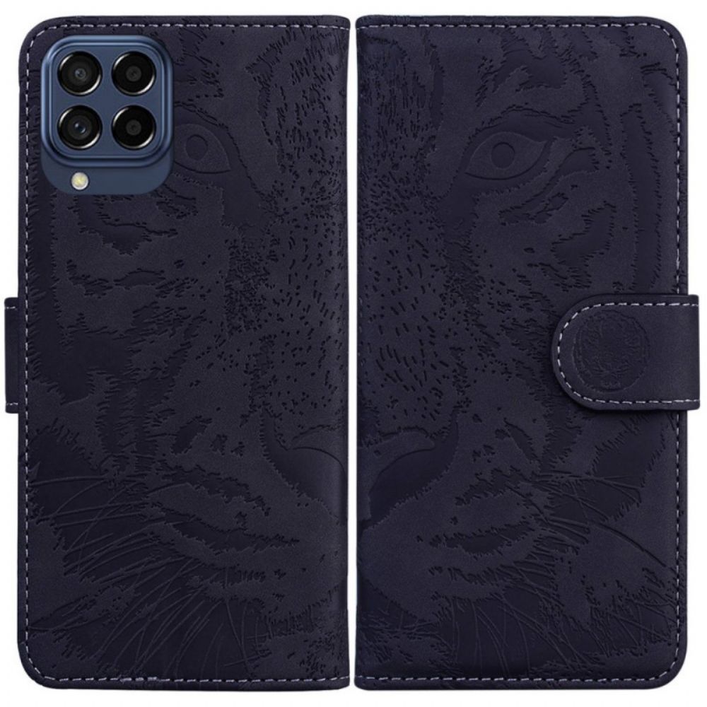 Folio-hoesje voor Samsung Galaxy M53 5G Tijgerafdruk