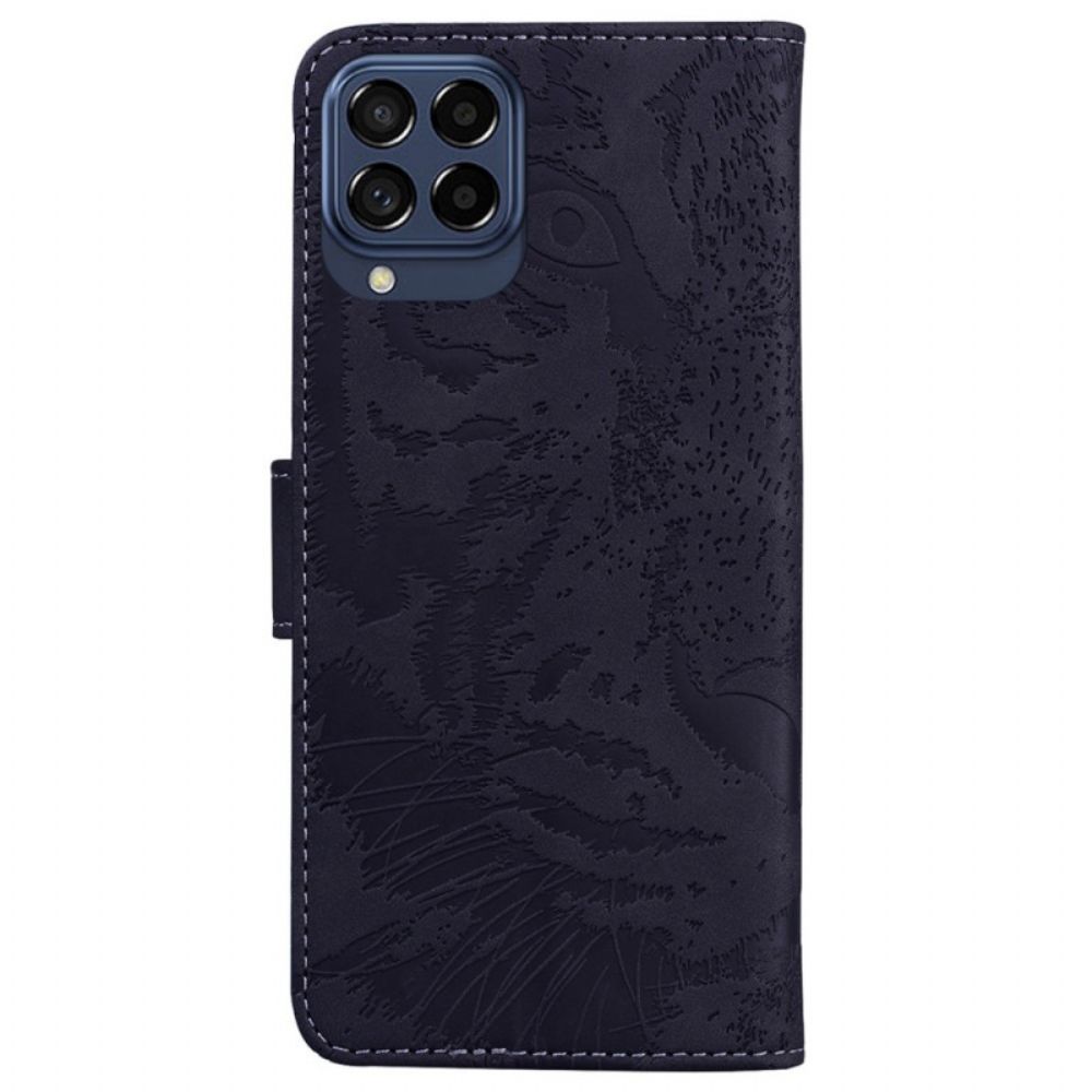 Folio-hoesje voor Samsung Galaxy M53 5G Tijgerafdruk