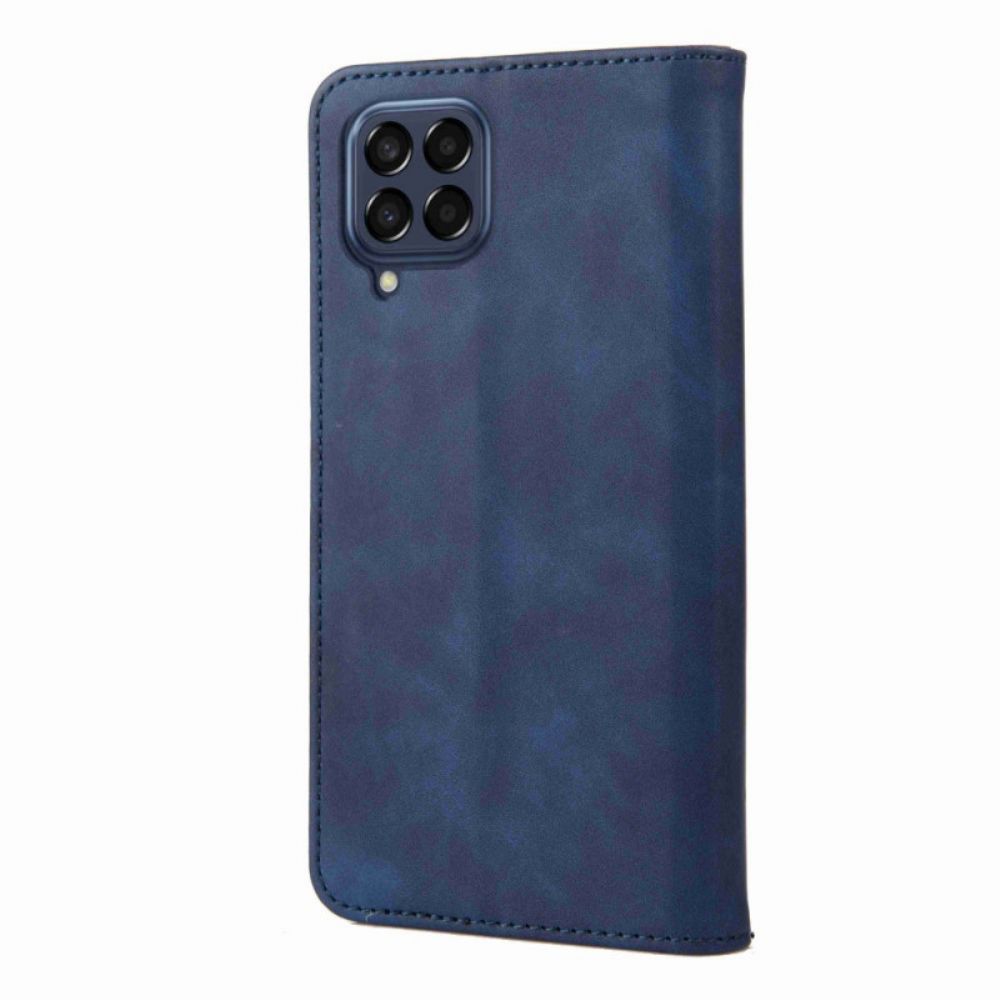 Folio-hoesje voor Samsung Galaxy M53 5G Tweekleurige Elegantie