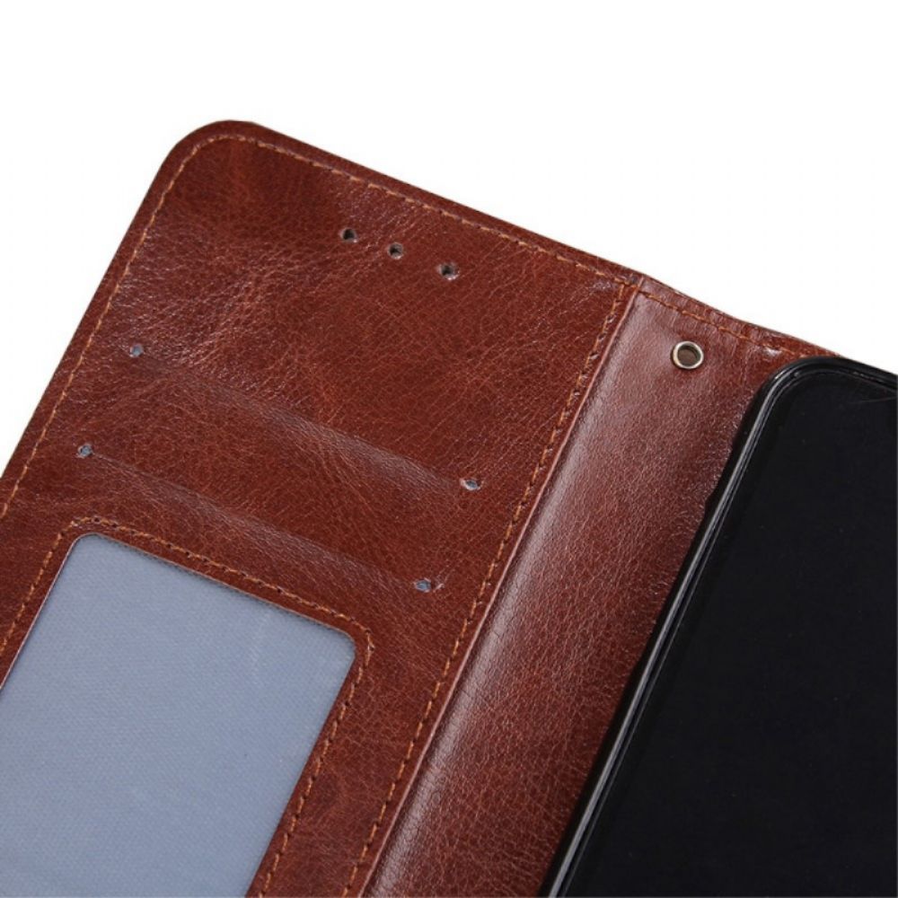 Folio-hoesje voor Samsung Galaxy M53 5G Vintage Leereffect